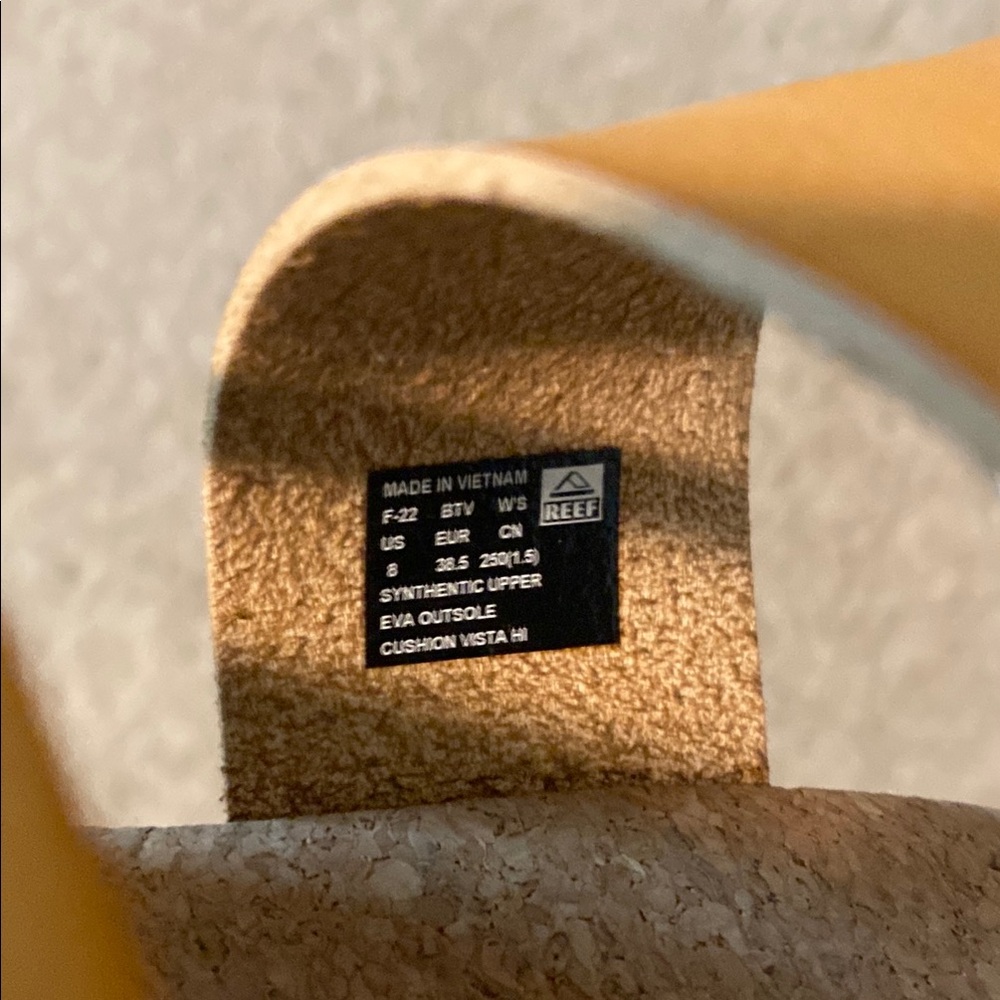 Reef Mustard Slide Sandals - Picture 2 of 3